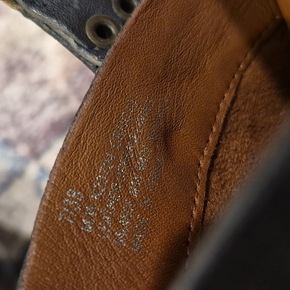 7/7.5 Kork-Ease Carmella Platform Clog Heels in Dark Gray Leather & Brown Wood - Picture 6 of 14